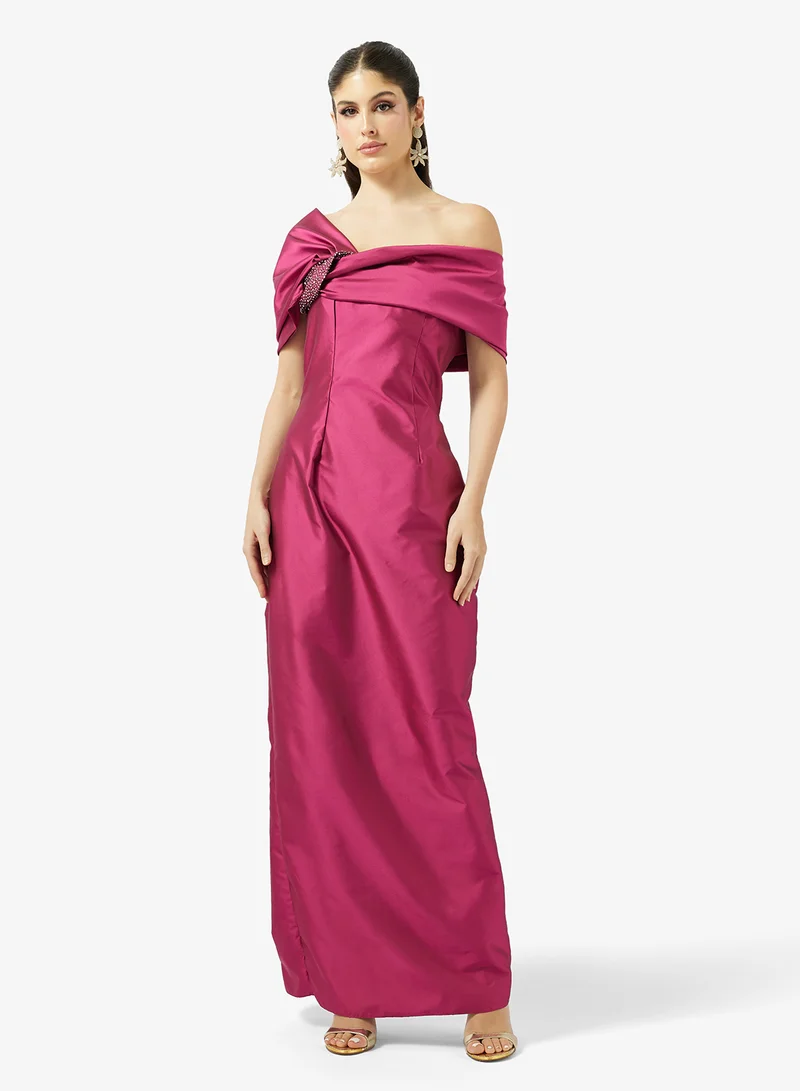 Namshi x Off Shoulder Evening Gown